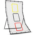 Baseball & Softball Rebounder Pitching and Fielding Net - 6x4 ft Practice Trainer