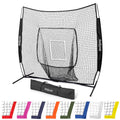 Baseball & Softball Practice Hitting and Pitching Net 7x7 ft Training Aid