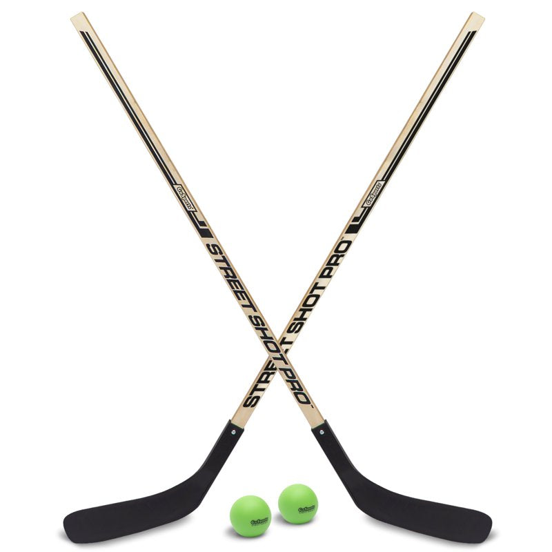 Street Hockey Wooden Sticks Set - Premium Durable Hockey Equipment for Kids & Adults