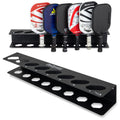 GoSports 8-Paddle Pickleball Paddle Rack for Fence Mount - Commercial Grade