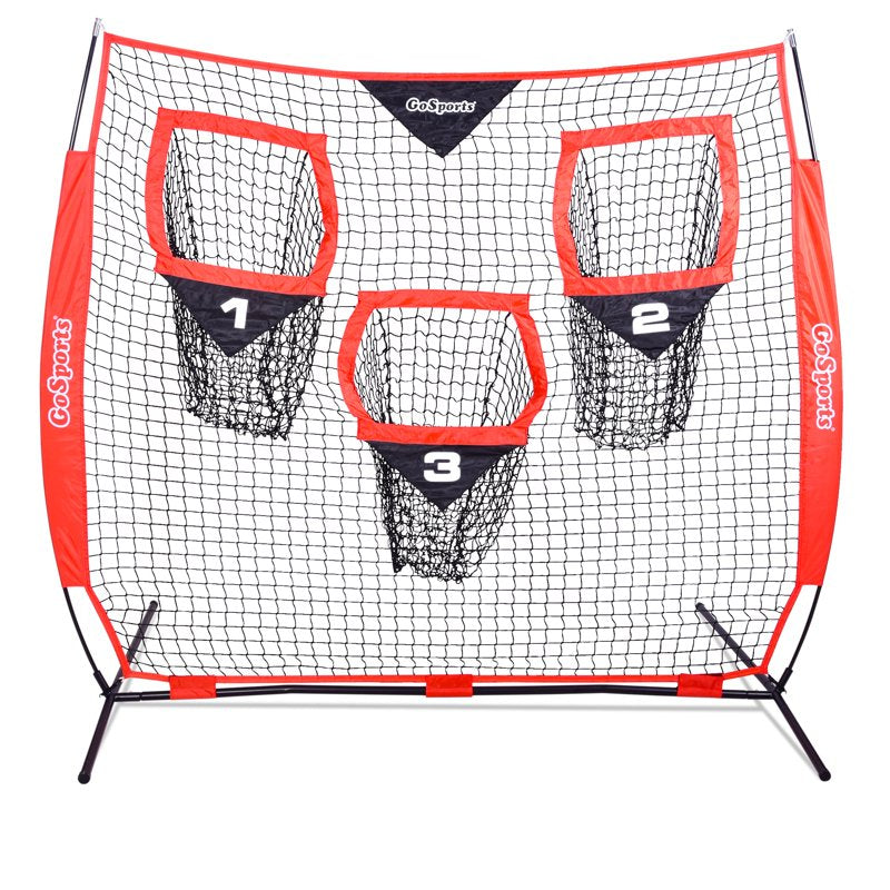 6x6 ft Football Throwing Net for Quarterback Practice - Red