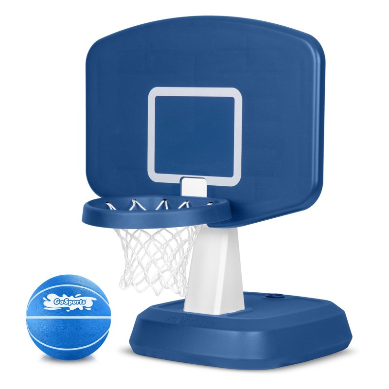 Poolside Basketball Game with Water Ball - 28x20 Inch Durable Water Hoop for Kids