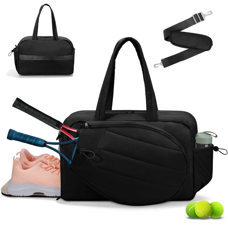 Women's Tennis Bag with Shoe Compartment & Racket Storage - Lightweight Sports Bag for Tennis & Pickleball