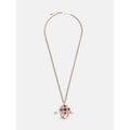 Gold Tone Chandelier Pendant Necklace for Women - Long Heirloom-Inspired Jewelry