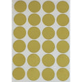 Gold Dot Stickers - 25mm Circular Labels for Office, Crafts & Packaging, 120 Pack