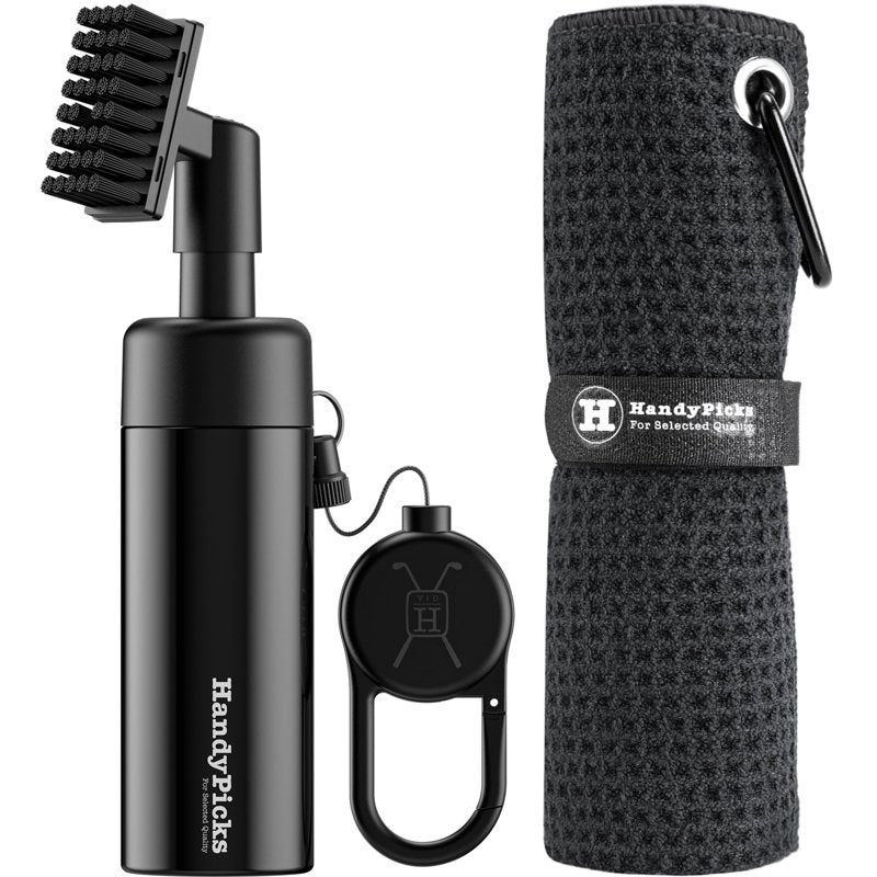 Golf Club Cleaner with 5.5oz Water Bottle & Microfiber Towel - Heavy Duty Kit