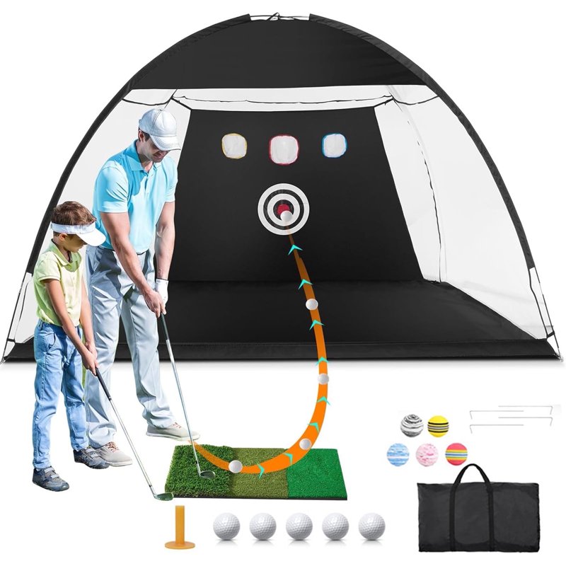 Kids Soccer Goal Post Net Foldable Portable Training Soccer Net for Backyard & Indoor Play