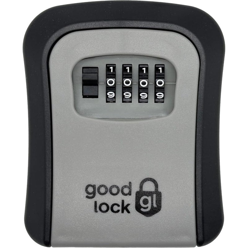 Portable Key Storage Box with 4-Digit Lock, Lightweight & Durable Plastic Security Lockbox