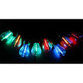 2-in-1 LED String Lights with Multi Colors & Black Wire, 15 ft