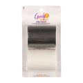 Athletic Hair Wrap Pre-Wrap Sweatband Black & White 2 Pack - Tearable Sport Headband