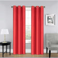 Blackout Window Curtain Drapes Set of 2 - Room Darkening Thermal Grommet Panel