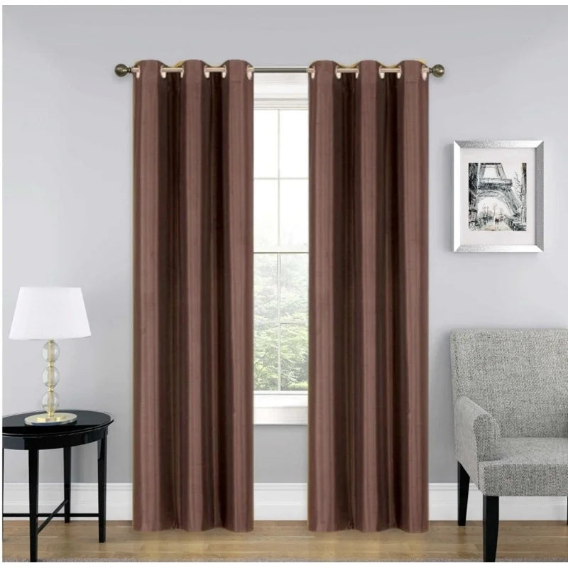 Blackout Window Curtains Set of 2 - Room Darkening Grommet Drapes for Bedroom & Living Room