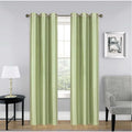 Blackout Window Curtain Drapes Set of 2 - Room Darkening Grommet Panels for Bedroom & Living Room