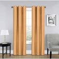 Blackout Window Curtain Drapes Set of 2 - Room Darkening Thermal Grommet Panels