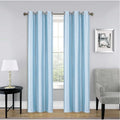 Blackout Window Curtain Drapes Set of 2 - Light Blue, 35x84 Inches