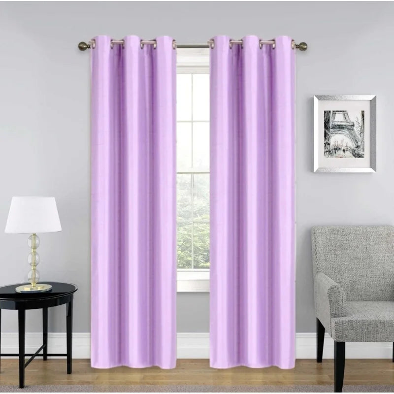 Blackout Window Curtain Drapes Set of 2 - Light Blocking Room Darkening Panels