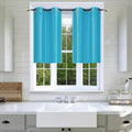 2-Piece Short Grommet Window Curtain Set with Foam Backing - Multiple Colors