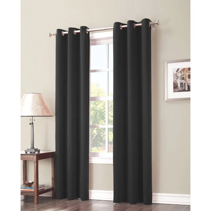 Outdoor Thermal Blackout Curtain Panels Set - Grommet Window Coverings, 2 Pieces
