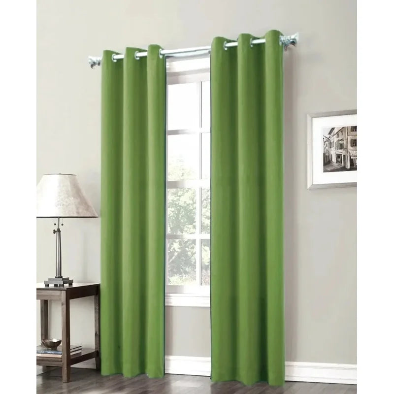 Outdoor Thermal Blackout Grommet Curtain Panels Set - Room Darkening & Insulating