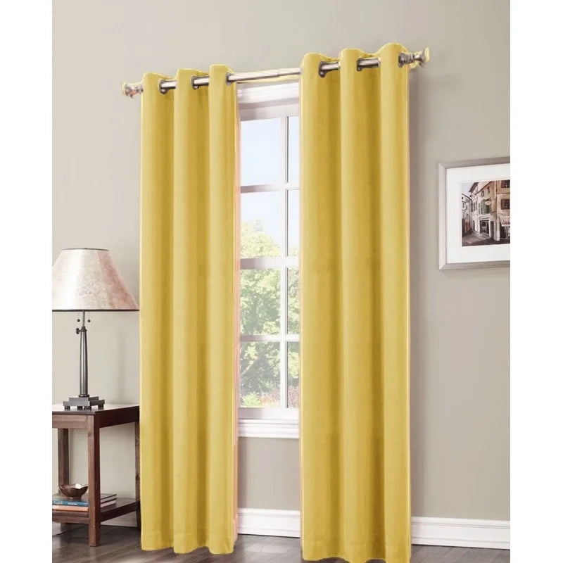 Thermal Blackout Outdoor Curtain Panels Set - Grommet Patio Drapes, 2 Pack
