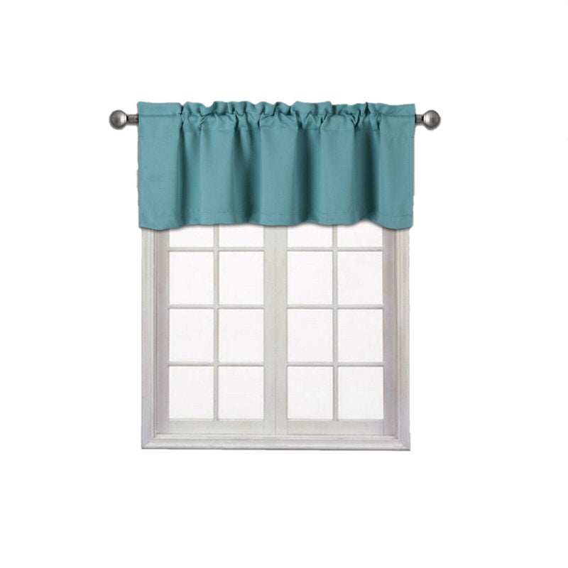 Blackout Window Valance 54x18 Inches - Modern Home Decor with Rod Pocket