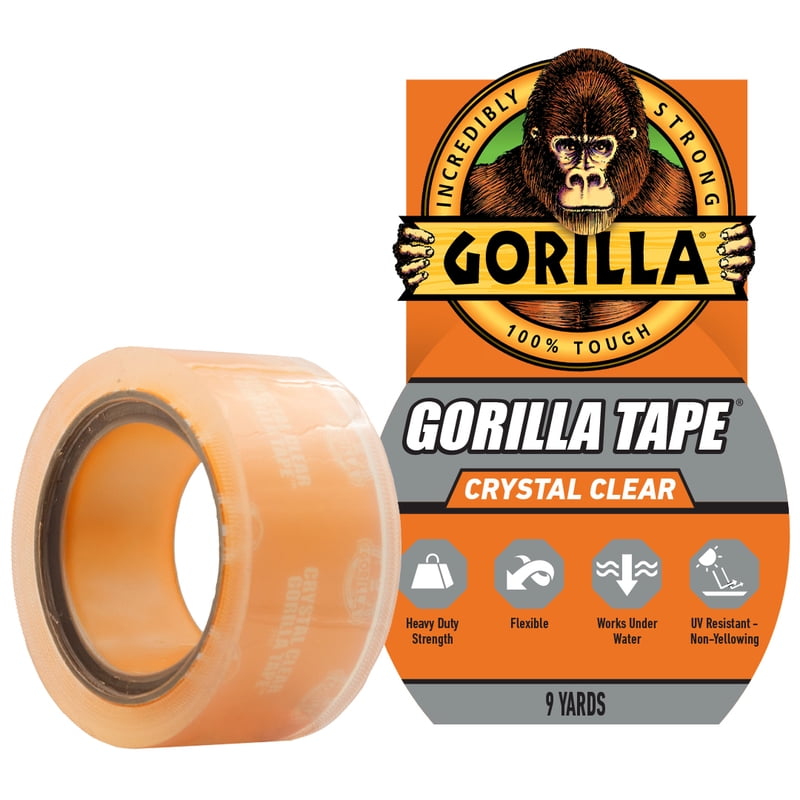 Crystal Clear Heavy Duty Waterproof Tape - Conforms & Works Under Water