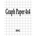 4x4 Quad Rule Graph Paper Notebook 200 Pages 8.5x11 Inches - Office & Art Use