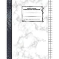 Large Graph Paper Composition Notebook 8.5x11 Quad Ruled 4x4 110 Pages