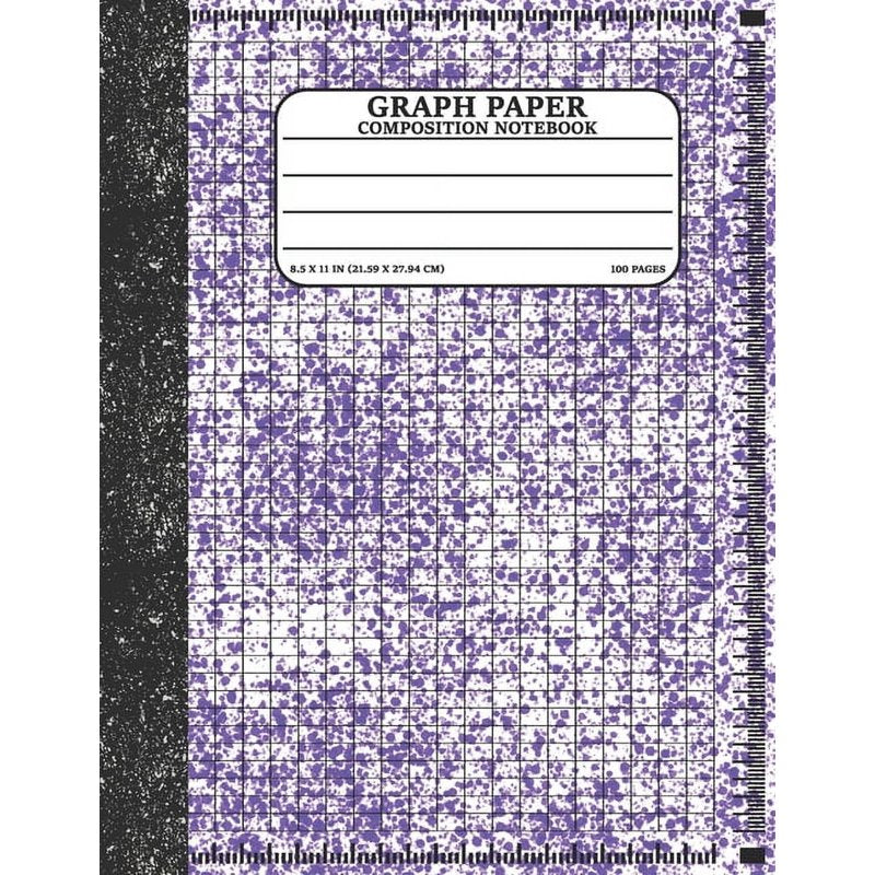 Graph Paper Composition Notebook for Math and Science Lovers - 8.5x11, 100 Pages