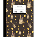 Graph Paper Composition Notebook - Quad Ruled 4x4 Squares for Math & Science, Elementary Grade, 7.5x9.25 inches