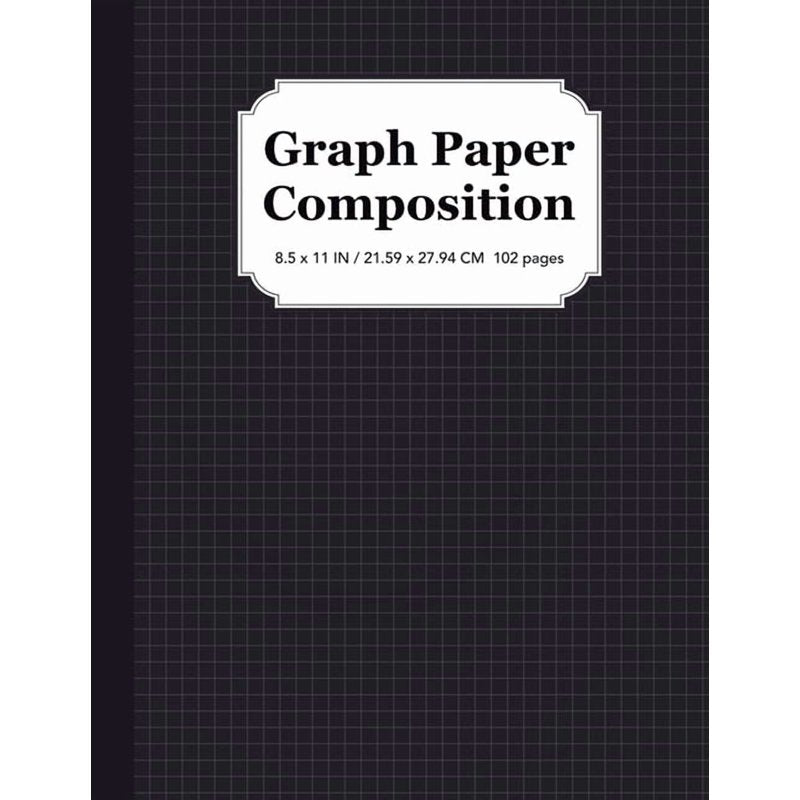 Graph Paper Composition Notebook 5x5 Quad Ruled 8.5x11 Inches for Math and Science