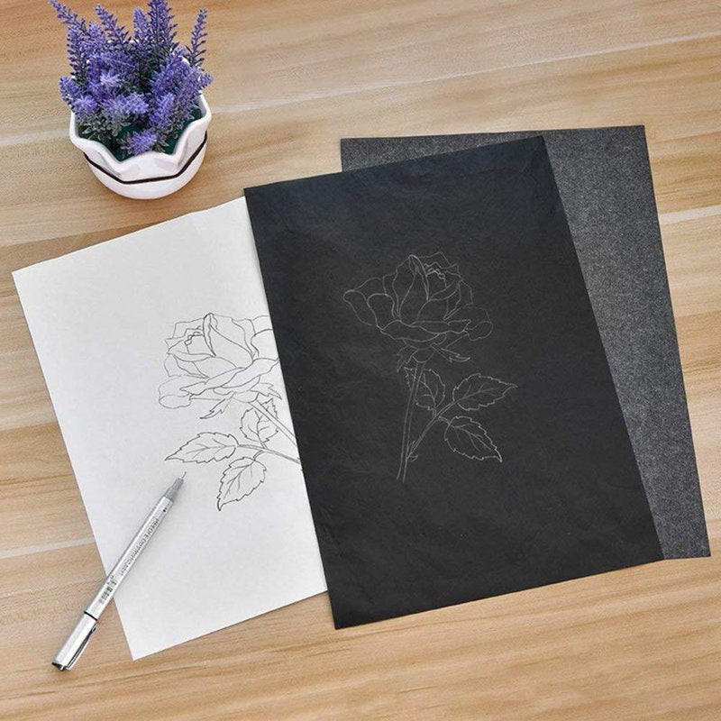 Graphite Transfer Paper Sheets 50 Pack 21x29.7cm for Art & Crafts