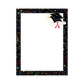 Graduation Swirls Letterhead Stationery - 50 Sheets, 8.5 x 11 Inkjet & Laser Compatible
