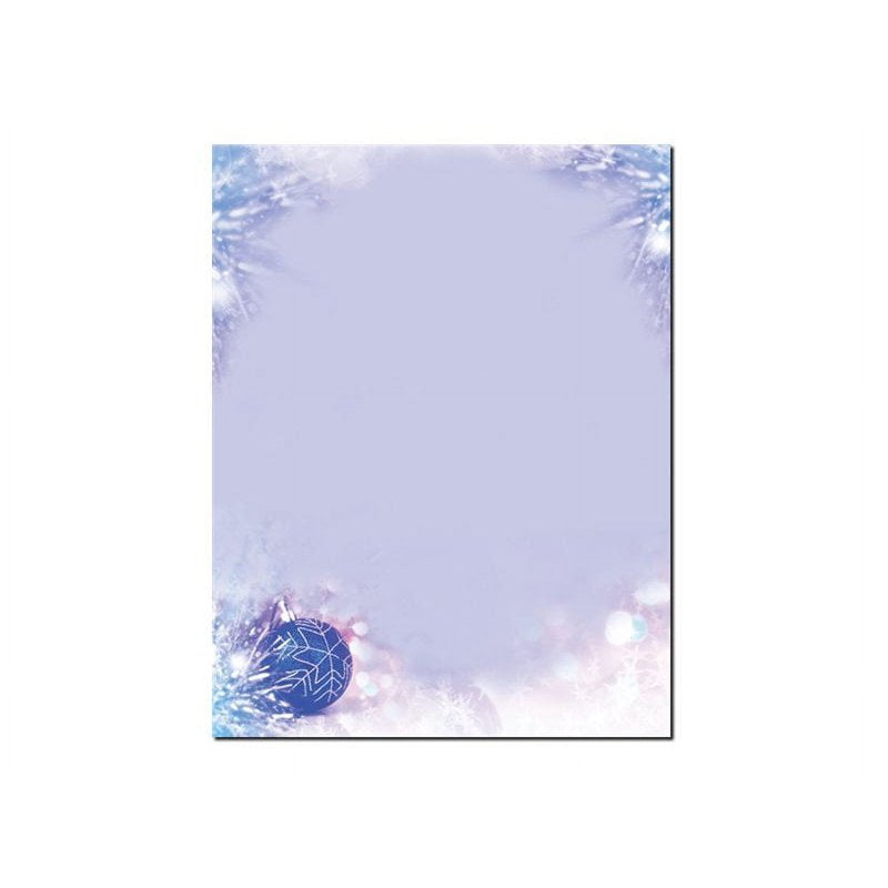 Holiday Sparkle Christmas Letterhead 50 Sheets Elegant & Chic Seasonal Stationery