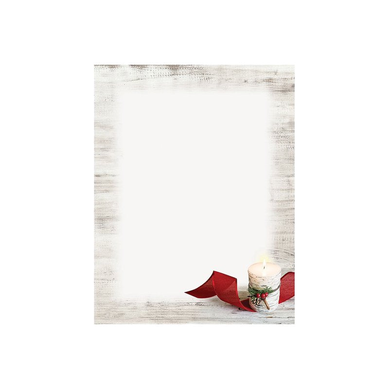 Holiday Stationery Letterhead Sheets 8.5 x 11 Inches, 80 Sheets