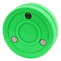 Green Biscuit Off-Ice Hockey Puck for Stickhandling & Passing Practice
