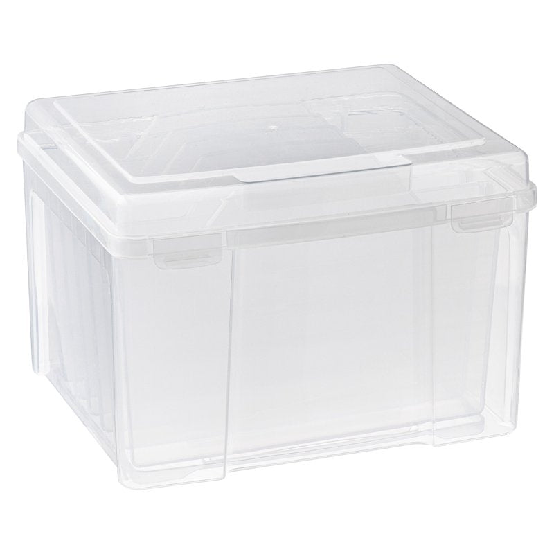 Greeting Card & Craft Storage Organizer with 6 Dividers - Acid-Free Plastic