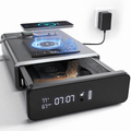 Biometric Security Safe with LED Display and Wireless Charging Station