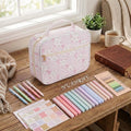 Large Quilted Bible Cover Case with Handle & Study Kit - Multiple Colors