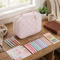 Women’s Quilted Bible Cover Case with Study Supplies Kit, Large Travel Bible Bag