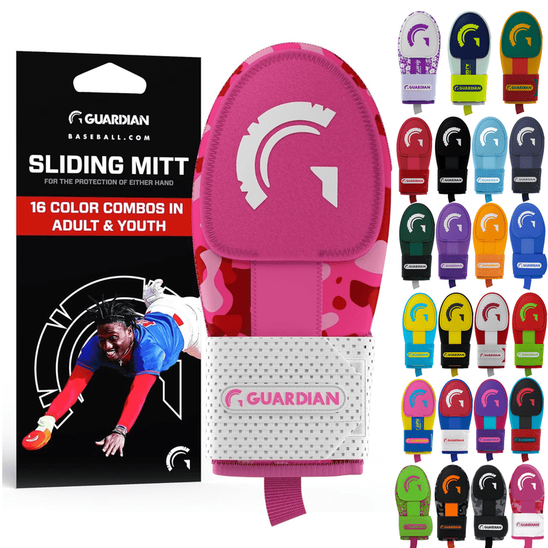 Youth Baseball Sliding Mitt Hand Guard with Shock Absorption & Adjustable Fit