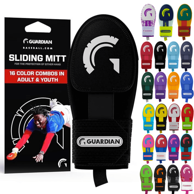 Baseball Sliding Mitt Hand Guard Youth & Adult Sizes Shock Absorption Athletic Fit