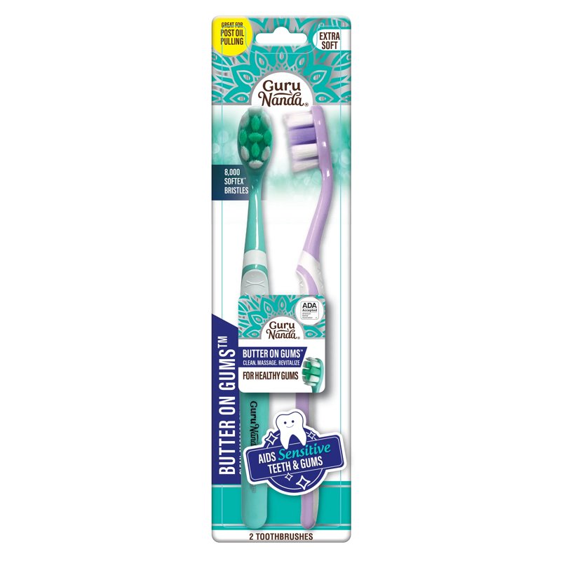 Soft Bristle Toothbrush for Sensitive Gums - Pack of 2 or More - ADA Accepted