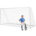 All-Weather Soccer Goal 12 x 6 ft with UPVC Frame – Portable Backyard Practice