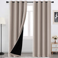 Blackout Grommet Curtains for Bedroom & Living Room - Thermal Insulated, 2 Panels