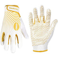 Youth Football Gloves - Sticky Silicone Wide Receiver Gloves for Kids & Adults, Breathable Stretch Fit