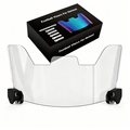 Clear Football Visor for Youth & Adult Helmets - Easy-Install Impact-Resistant Shield