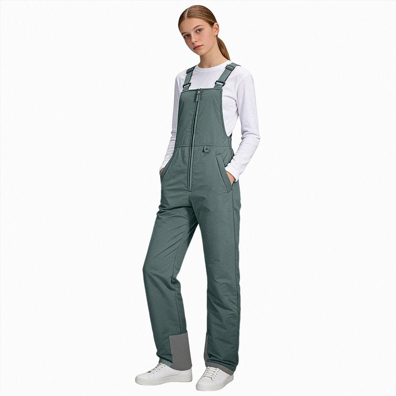 Kids Waterproof Insulated Snow Bibs for Winter Outdoor Activities - Adjustable & Lightweight