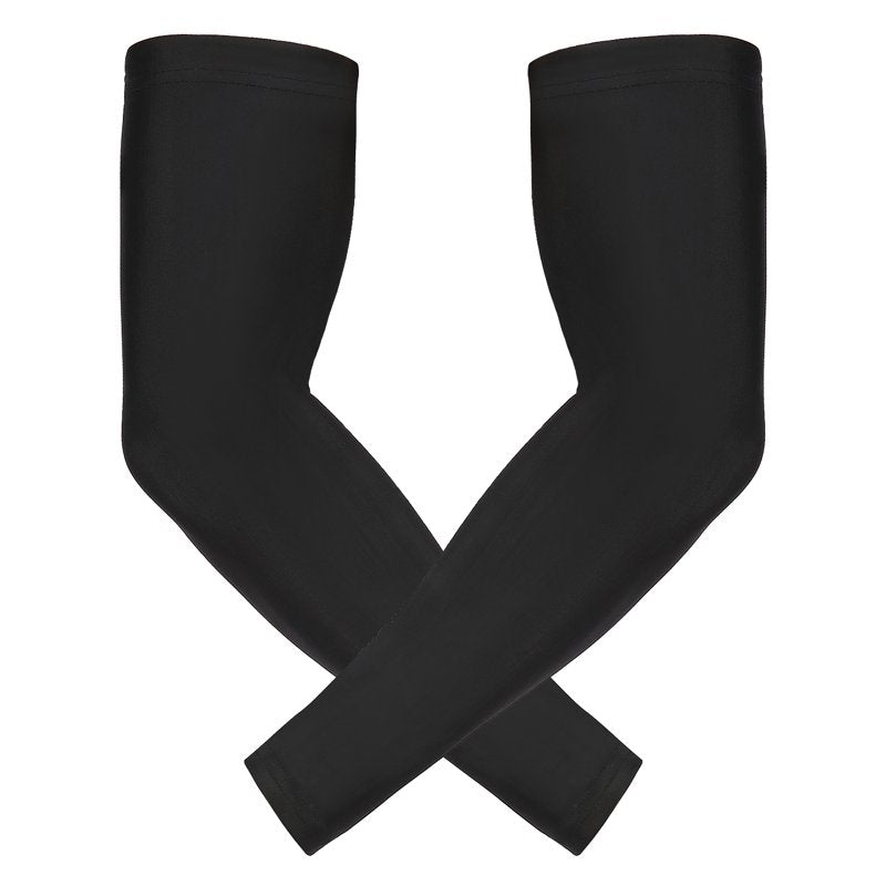 Kids Compression Arm Sleeves 2-Pack for Basketball & Sports - Youth Performance Sleeves
