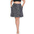 Plus Size Active Skort with Tulip Hem - Moisture-Wicking, Quick Dry, Pockets